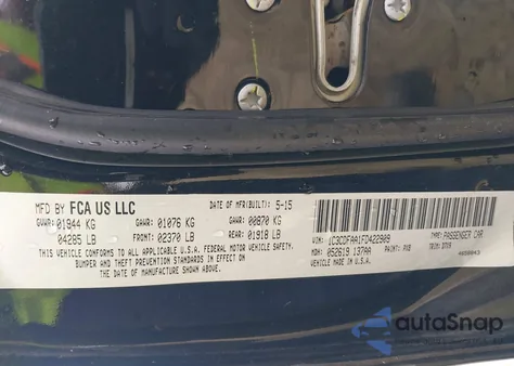 2015 Dodge Dart Se z USA, uszkodzony, nr VIN 1C3CDFAA1FD422909